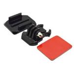 Phoenix Technologies PHGP13 - Soporte adhesivo curvo para fijar las cámaras deportivas a cascos, color negro