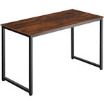 Mesa de escritorio Sílex - madera industrial oscura, 120 cm