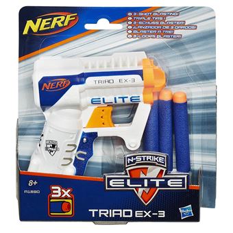 Lanzador Nerf N-Strike Elite Triad EX-3 Hasbro A1690EU4