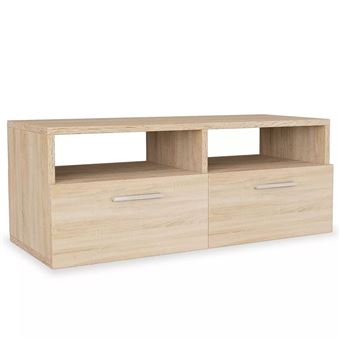 Mueble para la televisión vidaXL aglomerado color roble 95x35x36 - 1