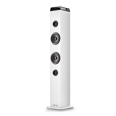 Torre De Sonido 50w Ngs Skycharm Pro White Tec.bluetooth Blanco.
