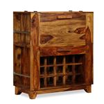 Mueble bar de madera vidaXL Sheesham maciza