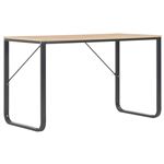 Escritorio para ordenador vidaXL 120x60x73 cm roble y negro