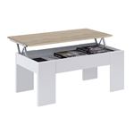 Mesa de centro Habitdesign elevable Low Cost Blanco Artik