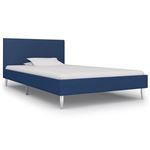 Estructura de cama de tela vidaXL azul 90x200 cm