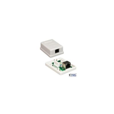 Caja Para Enchufes nanocable 10.21.1101 roseta de superficie rj45 1 toma cat.5e ftp 1x 5e