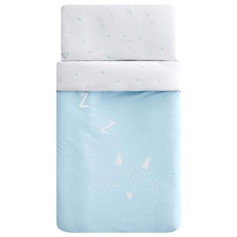 Pack Funda Nórdica maxicuna Pekebaby (120 x 150 cm) Nari gris algodón