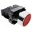 Pulsador de enganche BeMatik 22mm 400V 10A con bloqueo rojo_0