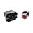 Pulsador de enganche BeMatik 22mm 400V 10A con bloqueo rojo_3