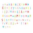 85 Letras Y Símbolos Pastel Funky Color A Little Lovely Company