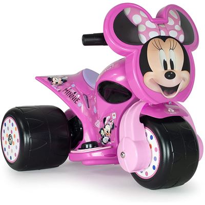 Trimoto Samurai Minnie Mouse 6V, Injusa - Rosa con Pedal Acelerador