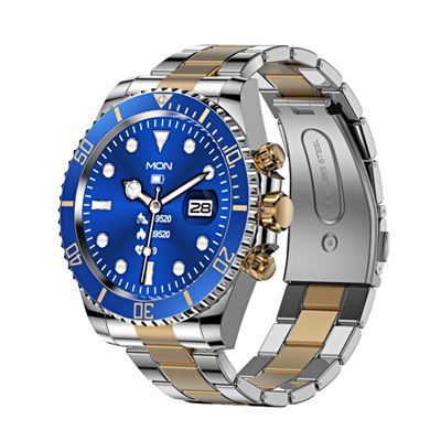 Smartwatch Smartek Sw-aw12 Acero Inoxidable Azul/dorado