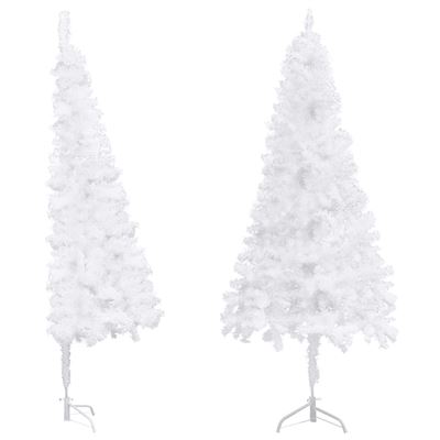 Árbol de Navidad artificial de esquina vidaXL blanco 210 cm PVC