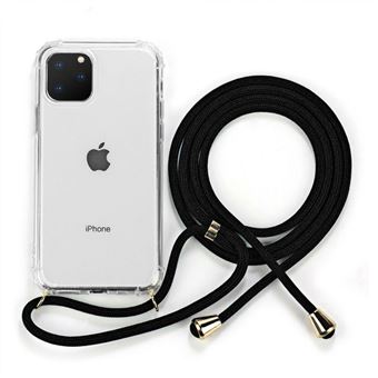 Funda De Silicona Con Correa Para Iphone 11 Negro - 1