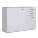 Armario Homcom blanco 106x35x76 cm tablero de partículas