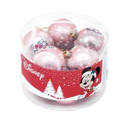 ARDITEX Weihnachtskugeln 10 Stück - 6cm Durchmesser Mit Minnie Motiv