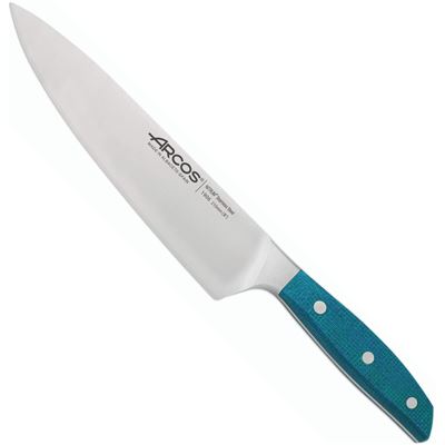 Cuchillo Cocinero Arcos Brooklyn Azul Hoja 210mm