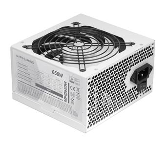 Fuente Alimentación PC ATX 650W Mars Gaming MPIII650,  Blanco - 1