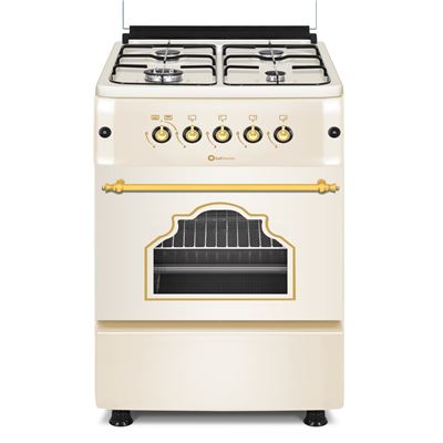 Cocina Gas Solthermic F5s40g2c 4 Fuegos 50x55cm Crema