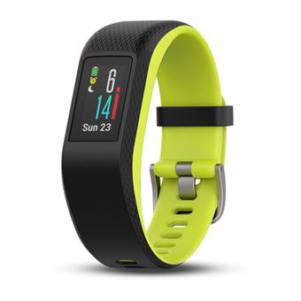 Pulsera Garmin Vivosport negro y lima