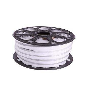 Tira LED NEON flexible 25m, Color luz blanca fria 12VDC 8 * 16mm, corte 2,5cm, 120 led/m SMD2835