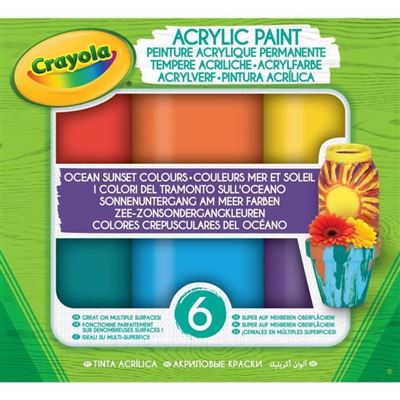 Pintura Acrílica Goliath Crayola - Ocean Sunset Colors