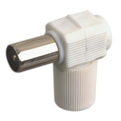 Conector Tv Macho Acodado Blanco Electro Dh 10.532 8430552049943