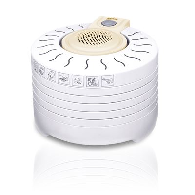 Deshidratador Alimentos Frutas, Verduras, Setas, Eléctrico, 5 Bandejas, Sin Bpa, 28 Cm Mpm Msg-03 250w Blanco