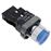 Pulsador de enganche BeMatik 22mm 400V 10A con bloqueo y luz LED azul_0