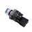 Pulsador de enganche BeMatik 22mm 400V 10A con bloqueo y luz LED azul_1