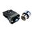 Pulsador de enganche BeMatik 22mm 400V 10A con bloqueo y luz LED azul_2