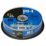 1x10 Intenso DVD+R 8,5GB 8x Speed, Double Layer Cakebox