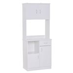 Armario Homcom blanco 71x 41x178 cm tablero de partículas