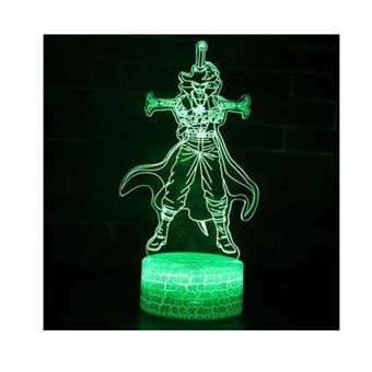 Lámpara de noche 3D One Piece Dracule Mihawk 246 - 1