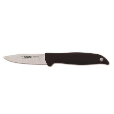Arcos Cuchillo Mondador Menorca 145000 De Acero Inoxidable Nitrum Y Mango De Polipropileno Con Hoja De 7.5 Cm En Blíster