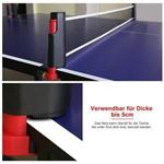 Soporte de red de mesa de ping pong duradero y liviano (negro y rojo)