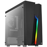 Caja Microatx Aerocool Bolt Negra Rgb Usb3.0