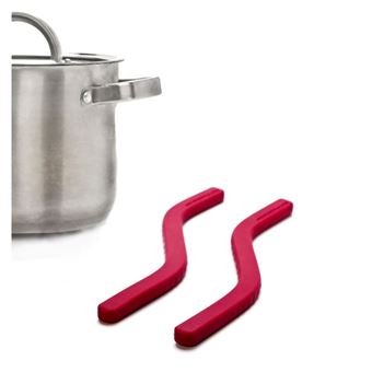 Salvamanteles Flexible, Set de 2 Rojo