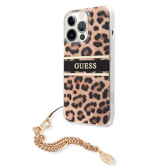 Carcasa COOL Para iPhone 13 Pro Max Licencia Guess Leopard + Cadena