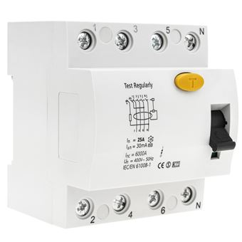 Interruptor diferencial BeMatik 4P 25A 6kA