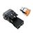 Pulsador de enganche BeMatik 22mm 400V 10A con bloqueo y luz LED naranja_3