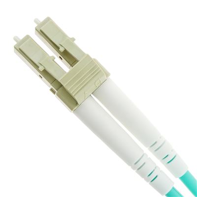 Cable de fibra óptica OM4 para router de LC a ST multimodo dúplex  50µm/125µm, 1m