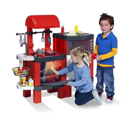 Juego Educativo Chicos chef le petit techno kitchen cocinita infantil con sonido y luces incluye 31 accesorios partir de 3 años medidas 104.4 x 36.8 100 85015