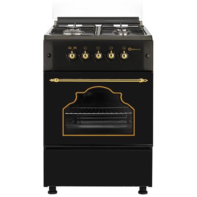 Cocina Gas Solthermic F5s40g2rb 4 Fuegos 50x55cm Negra