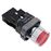 Pulsador de enganche BeMatik 22mm 400V 10A con bloqueo y luz LED roja_0