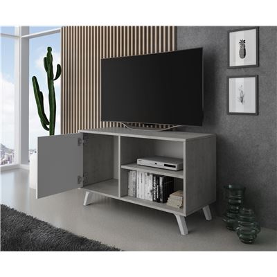 Mueble TV 100 con puerta izquierda salón comedor Modelo WIND color