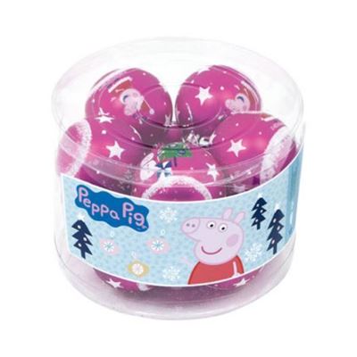 Pack de 10 Bolas árbol de Navidad diámetro 6cm. de Peppa Pig ARDITEX PP14019