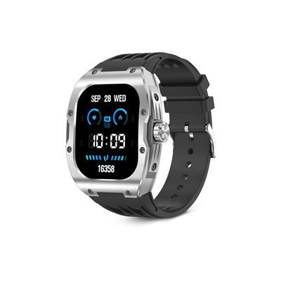 Smartwatch Ksix Hero, Pantalla Amoled 1,95"" , 7 Días, Modos Deporte Y Salud, Asistentes De Voz, Ip68, Negro