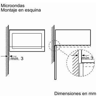Microondas Integrable - Balay 3CG5172N2, Grill, 800 W, Cristal Negro