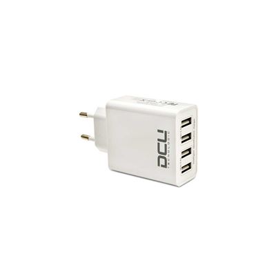 Cargador con 4 Puertos USB Dcu